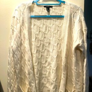Forever 21 cream cardigan